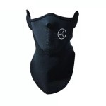 Neoprene face protection mask, black color